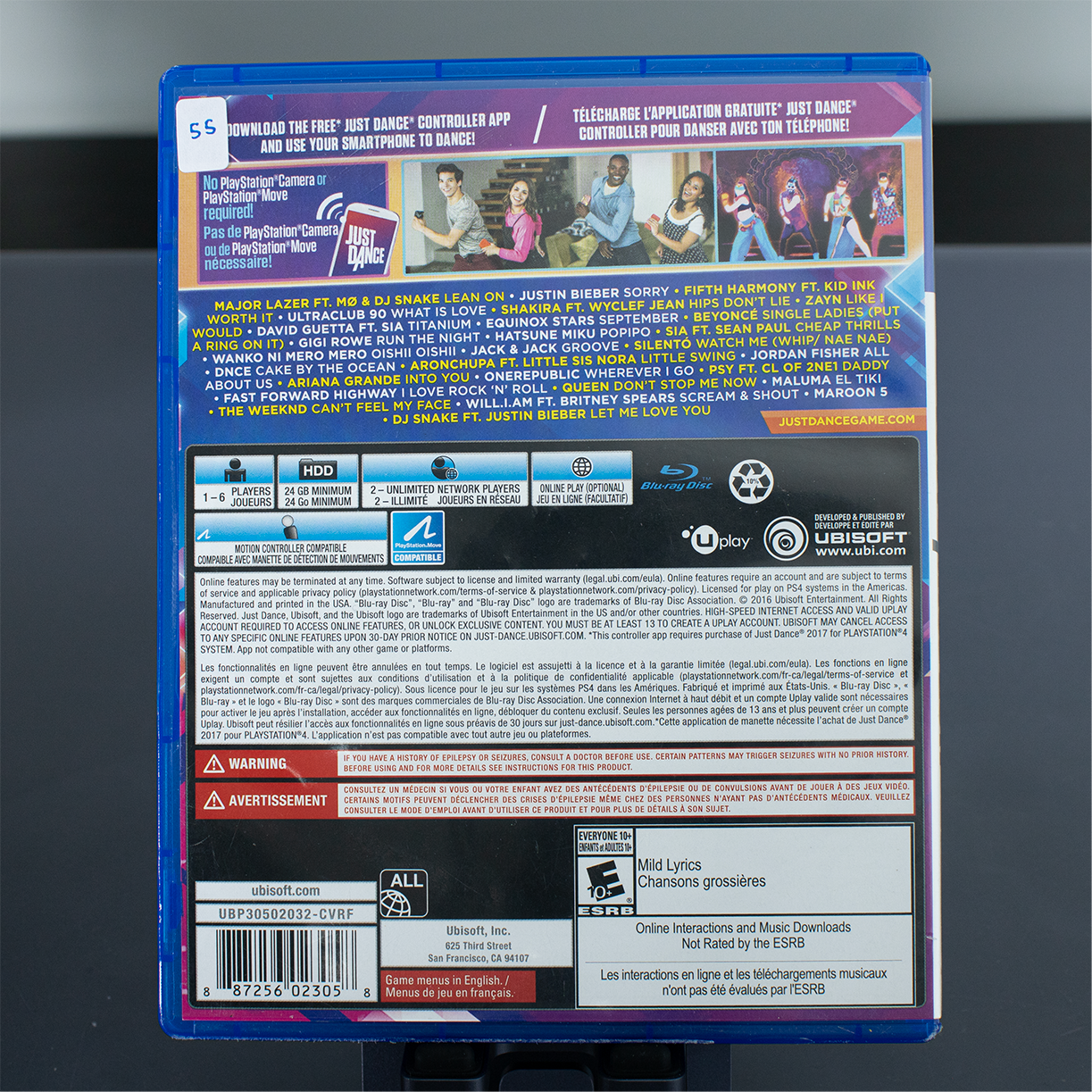 Just Dance 2017 - Box and disk - PS4 Game