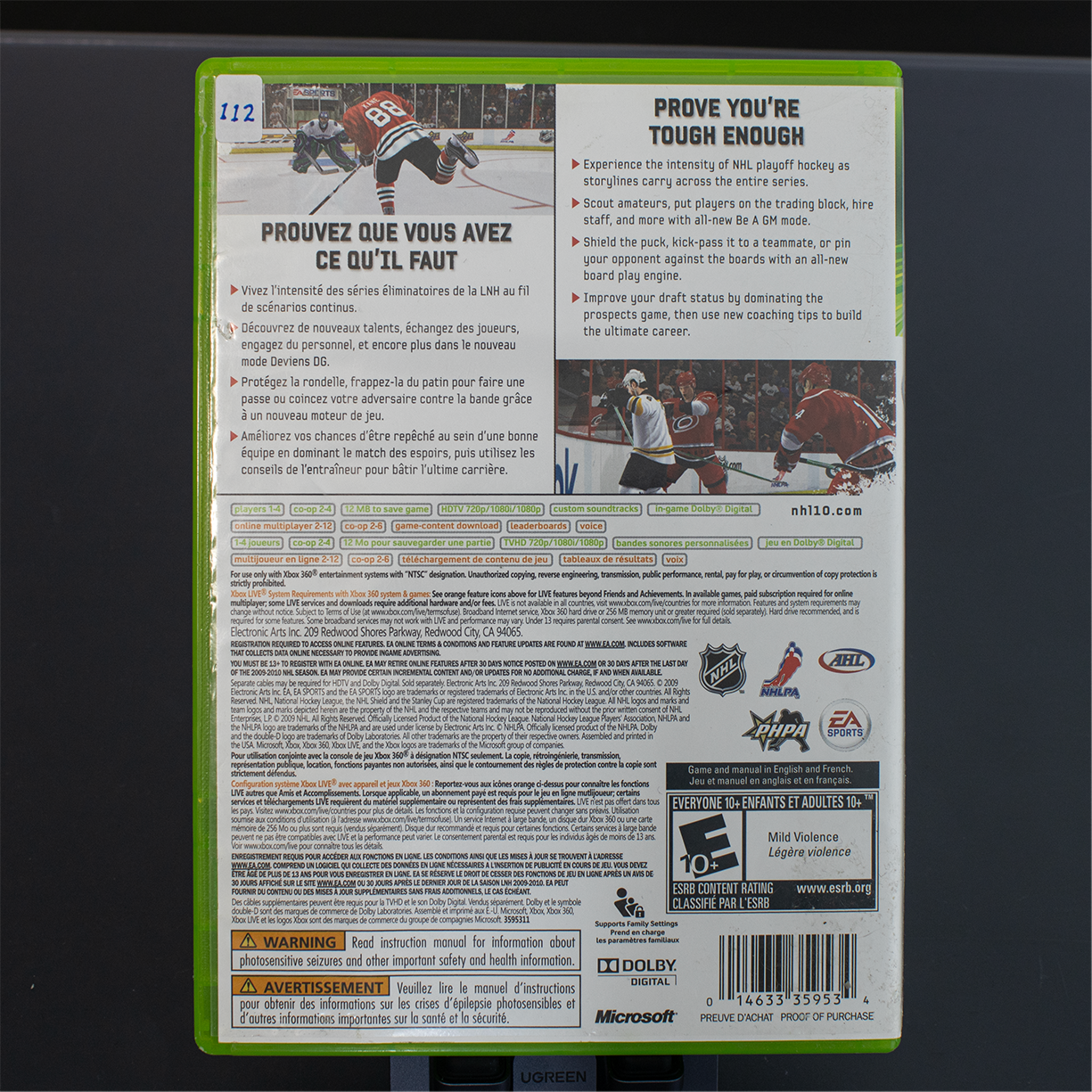 NHL 10 - Xbox 360 Game