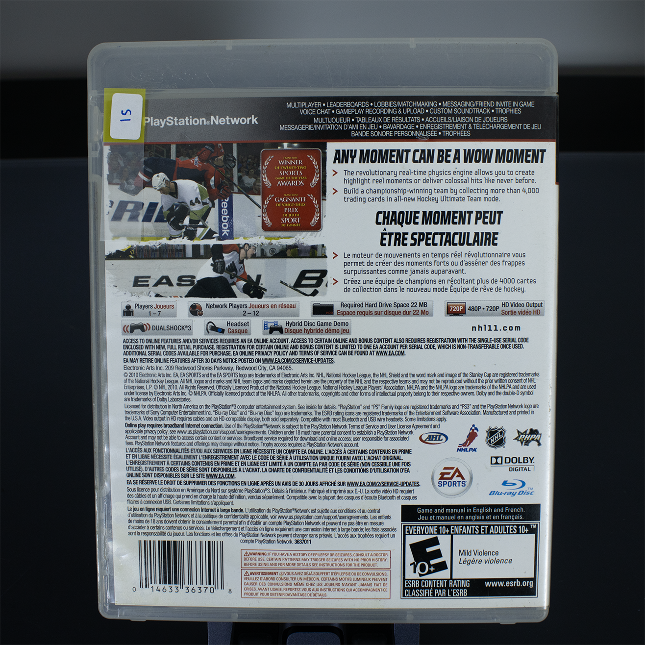 NHL11 - PS3 Game