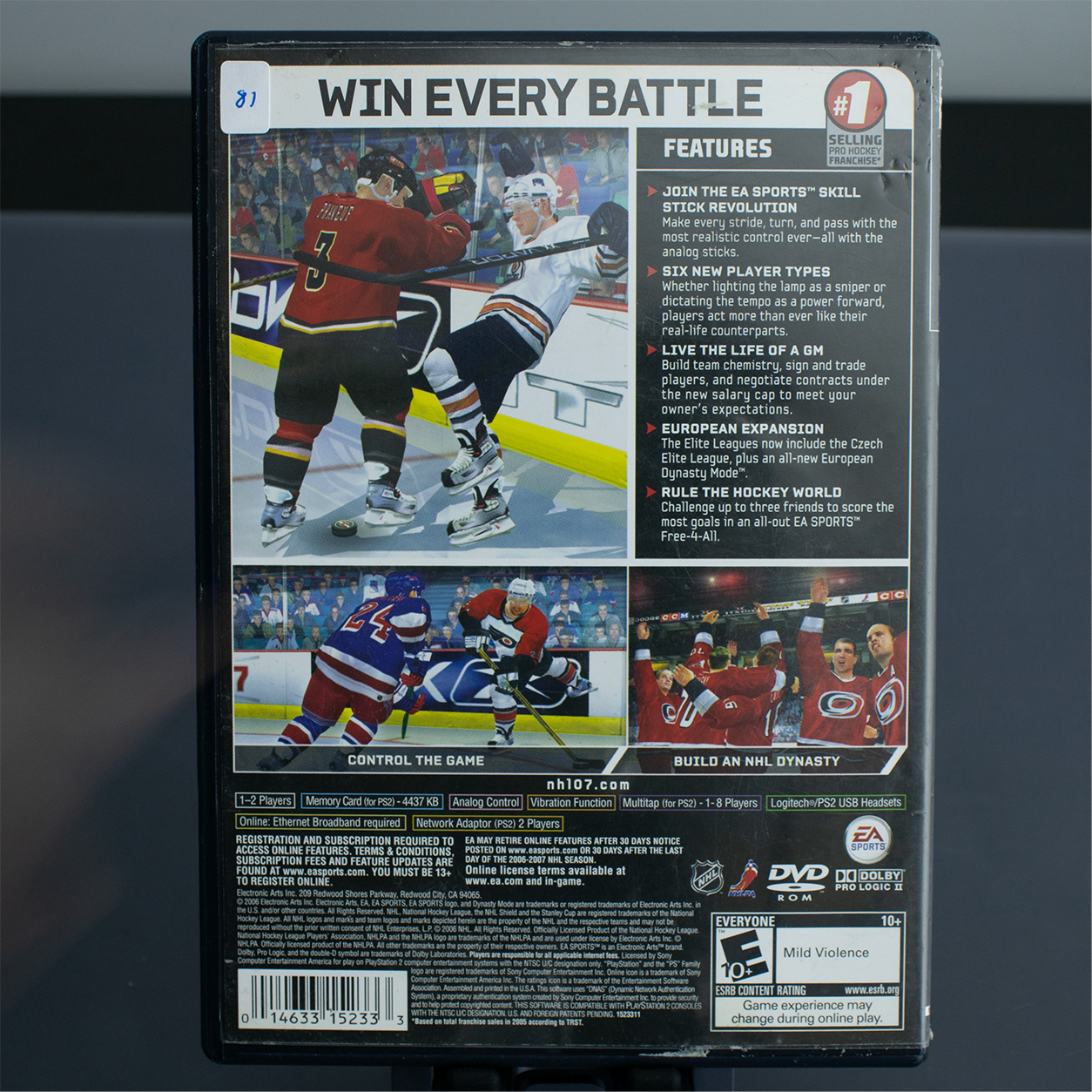 NHL07 - CIB - PS2 Game