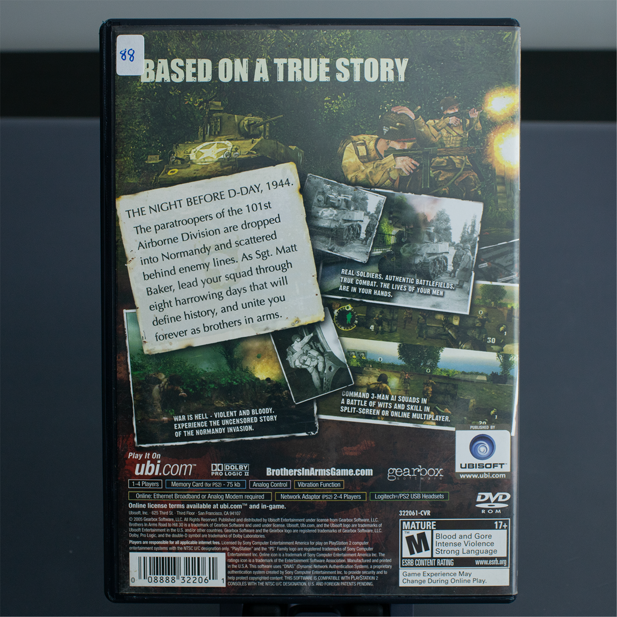 Brothers in Arms Road to Hill 30 - PS2 Game