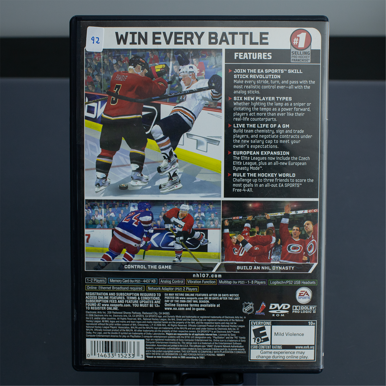 NHL07 - CIB - PS2 Game