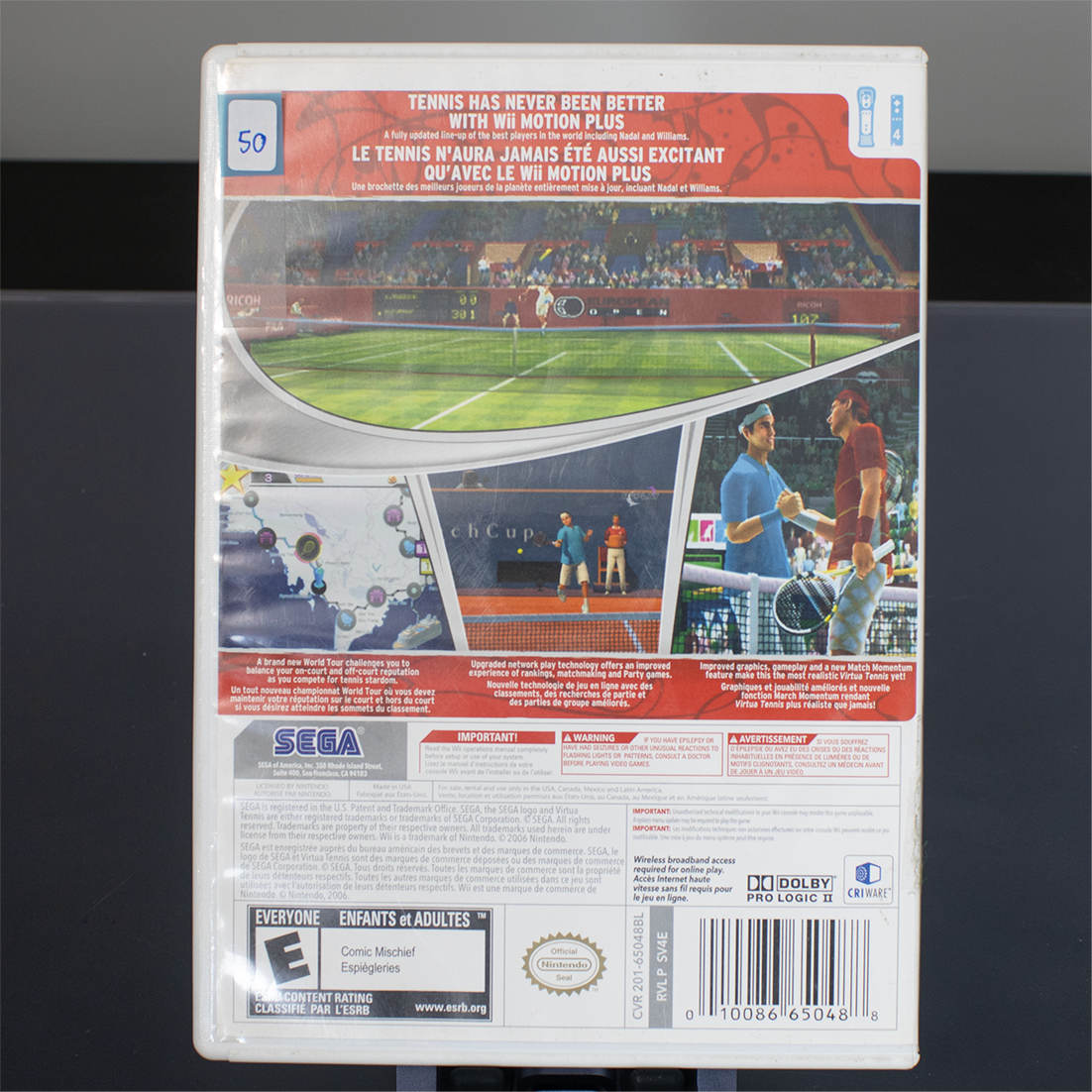 Virtua Tennis 4 - CIB - Wii Game