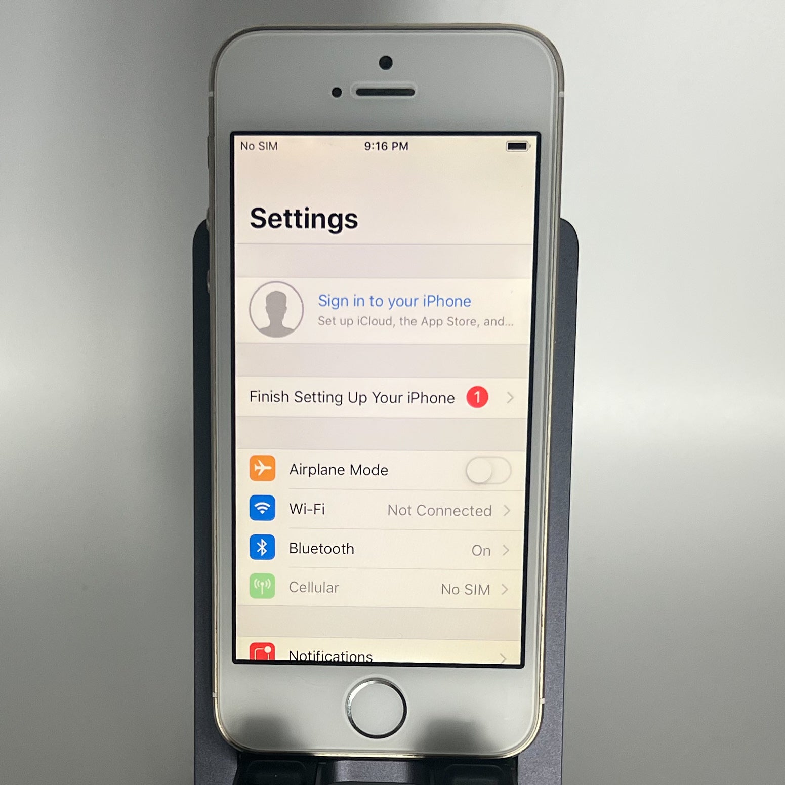 iPhone 5S - iOS 12.5.7 - 32GB - Battery 86% - locked