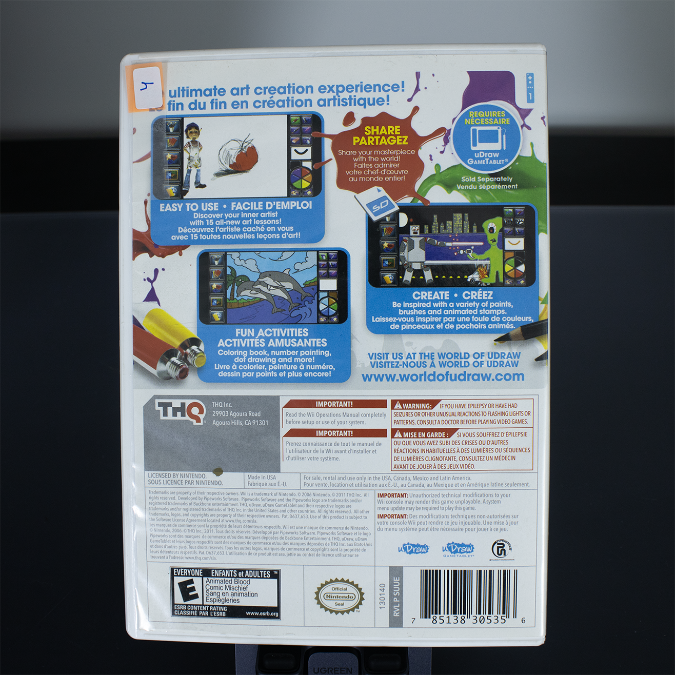 uDraw studio Instant Artist - CIB - Wii Game